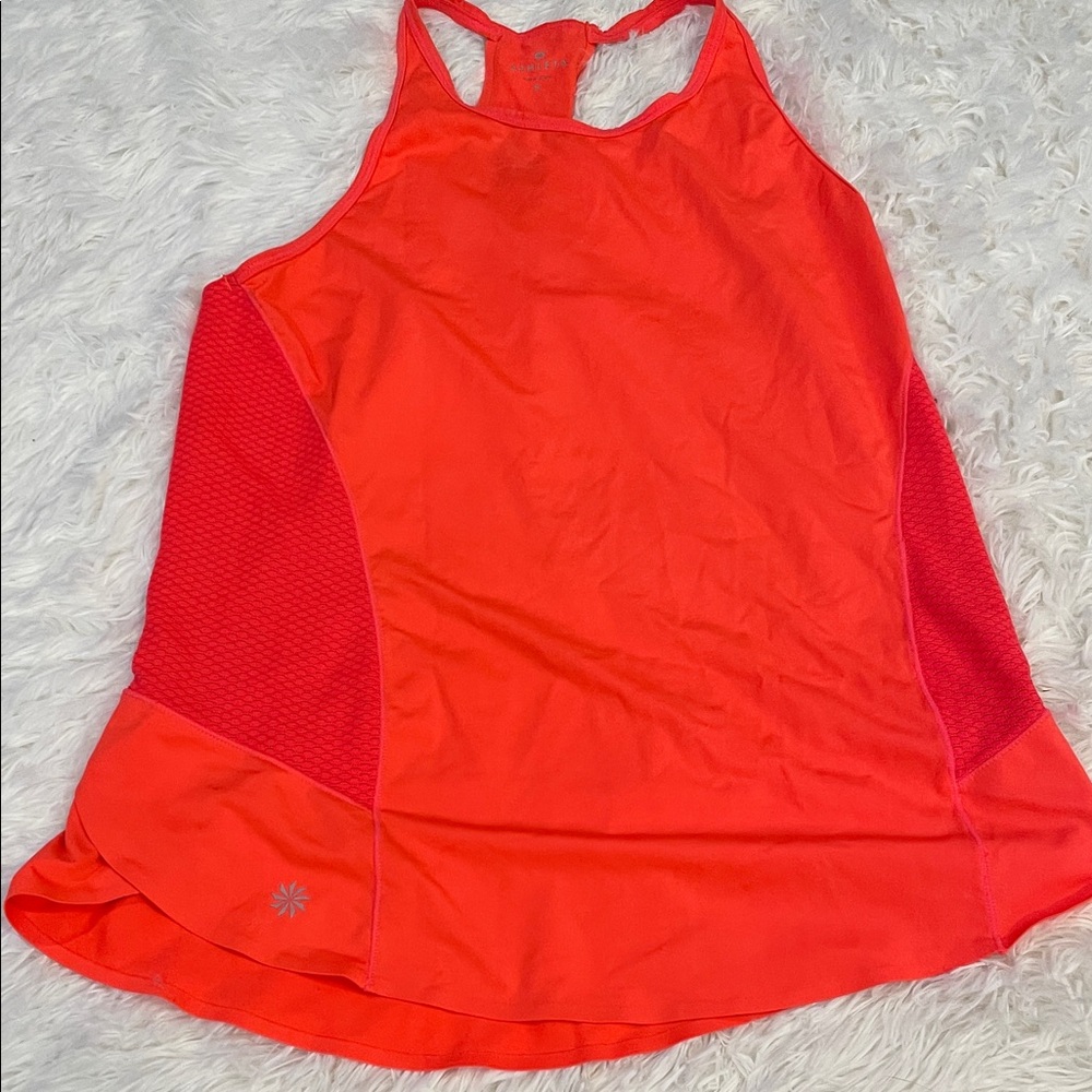 Athleta Women's Tank Top in Bright Orange and Red